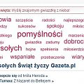 Gazeta.pl - chmura tagów z życzeniami