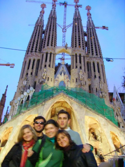 Sagrada Familla wieczorem