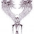 Upadły #angel #anioł #rysunek #gothic #manga #anime