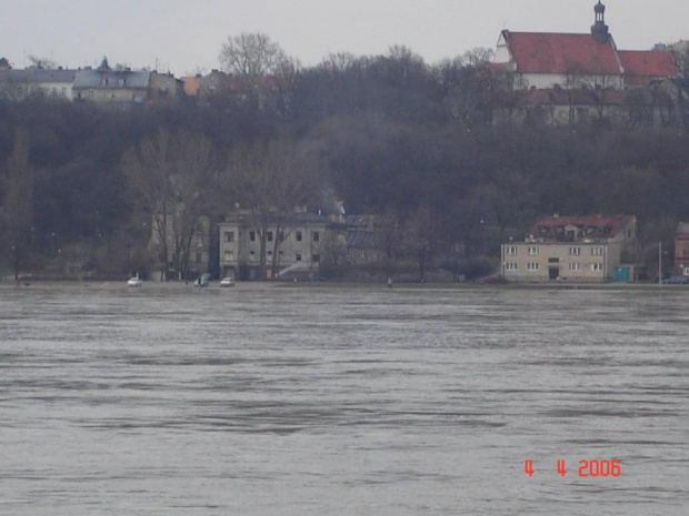 Wysoka woda na Wiśle w Płocku