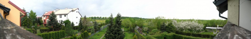panorama tuż przed deszczem z balkonu na 1 pietrze z mojej chaty ;P brzydko tu nie? ;D heheh