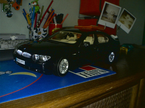 Model BMW 745i firmy kyosho, fota robiona N90 :)