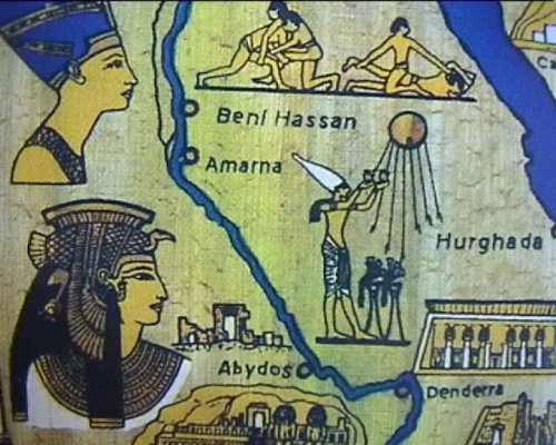 mapa Egiptu - Hurghada