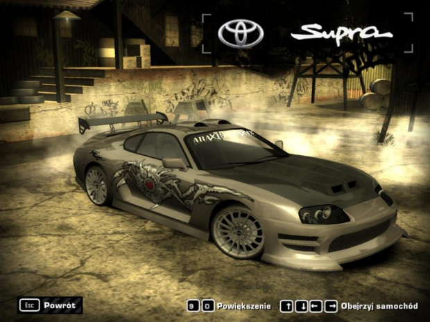 Toyota Supra z NFSMW.